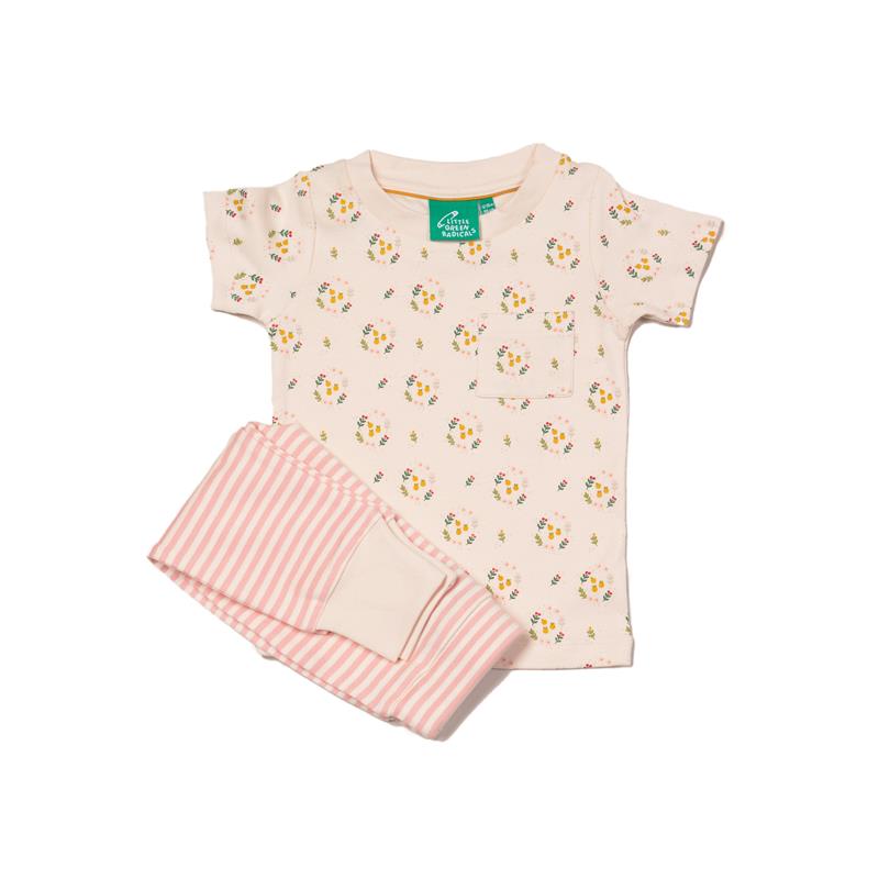 Little Green Radicals T-Shirt und Hose Playset Flowers 18-24 Monate Größe 92