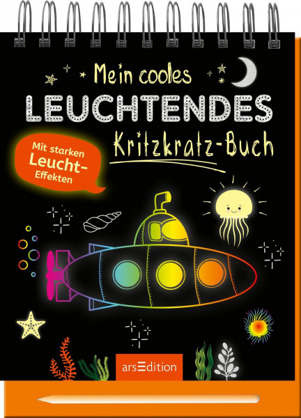 Ars Edition Mein cooles leuchtendes Kritzkratz Buch