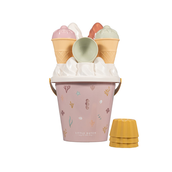 Little Dutch Sand Eimer-Set Eiscreme Ocean Dreams Pink