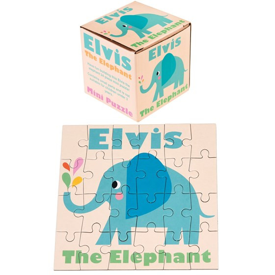 24-teiliges Mini-Puzzle Elefant &quot;Elvis the elephant&quot;